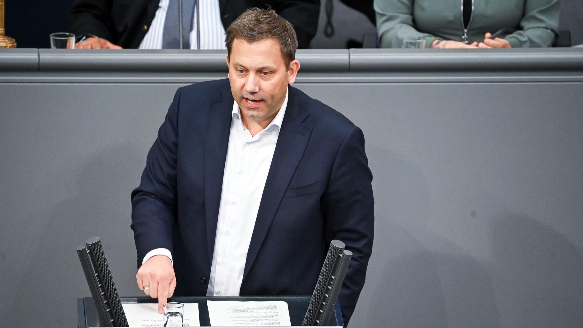 Berlin: Lars Klingbeil (SPD), Bundesminister der Finanzen
