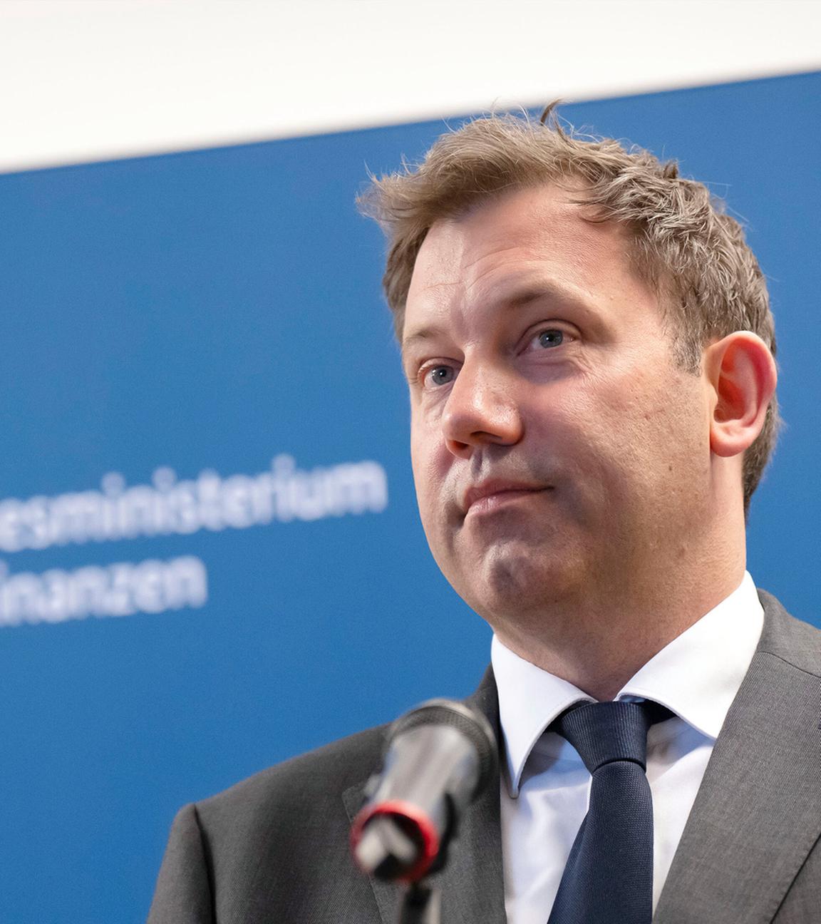 Vize Kanzler und Bundesminister für Finanzen Lars Klingbeil im Finanzministerium in Berlin am 26.05.2025.