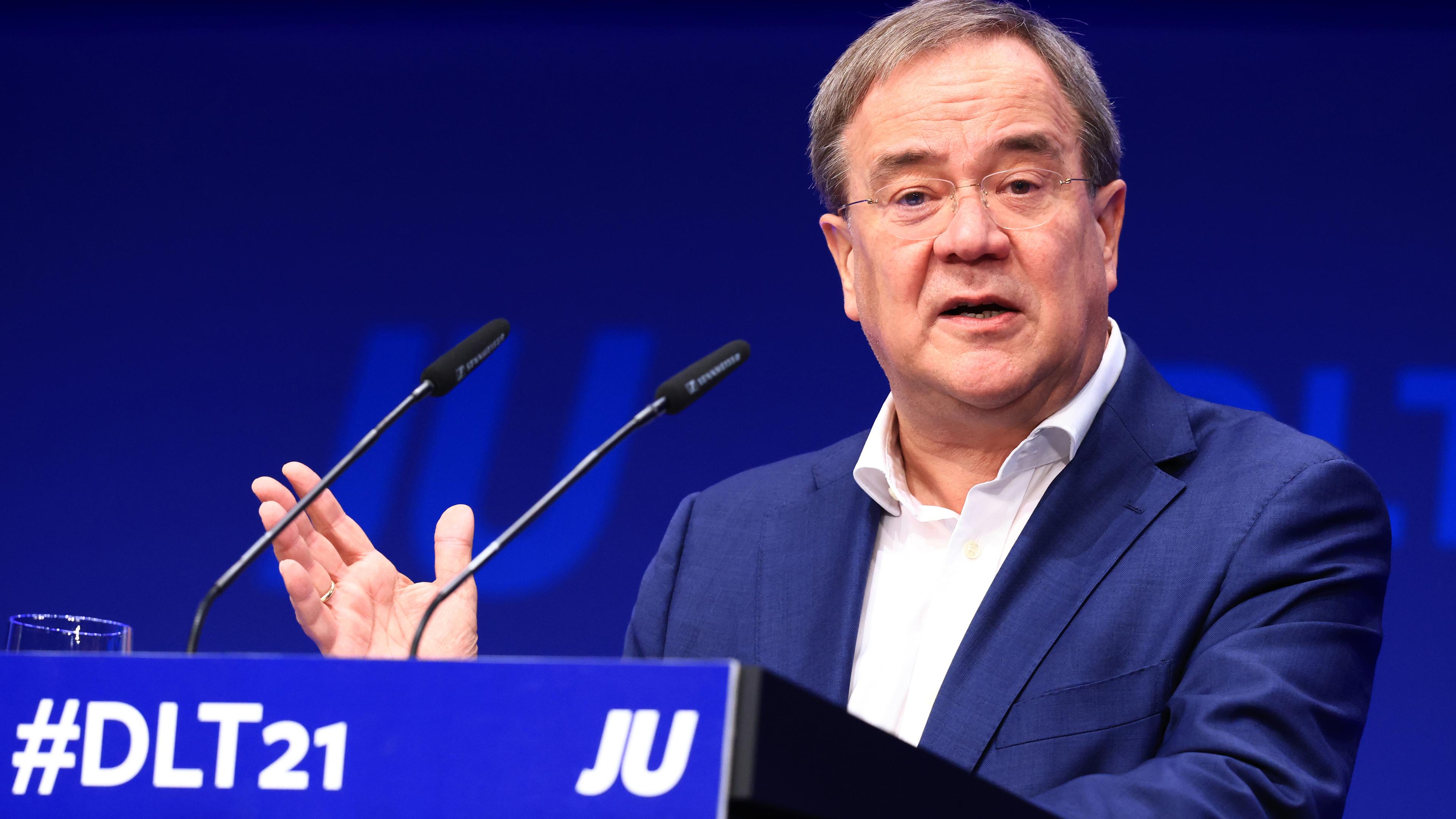 Armin Laschet spricht beim Deutschlandtag der Jungen Union