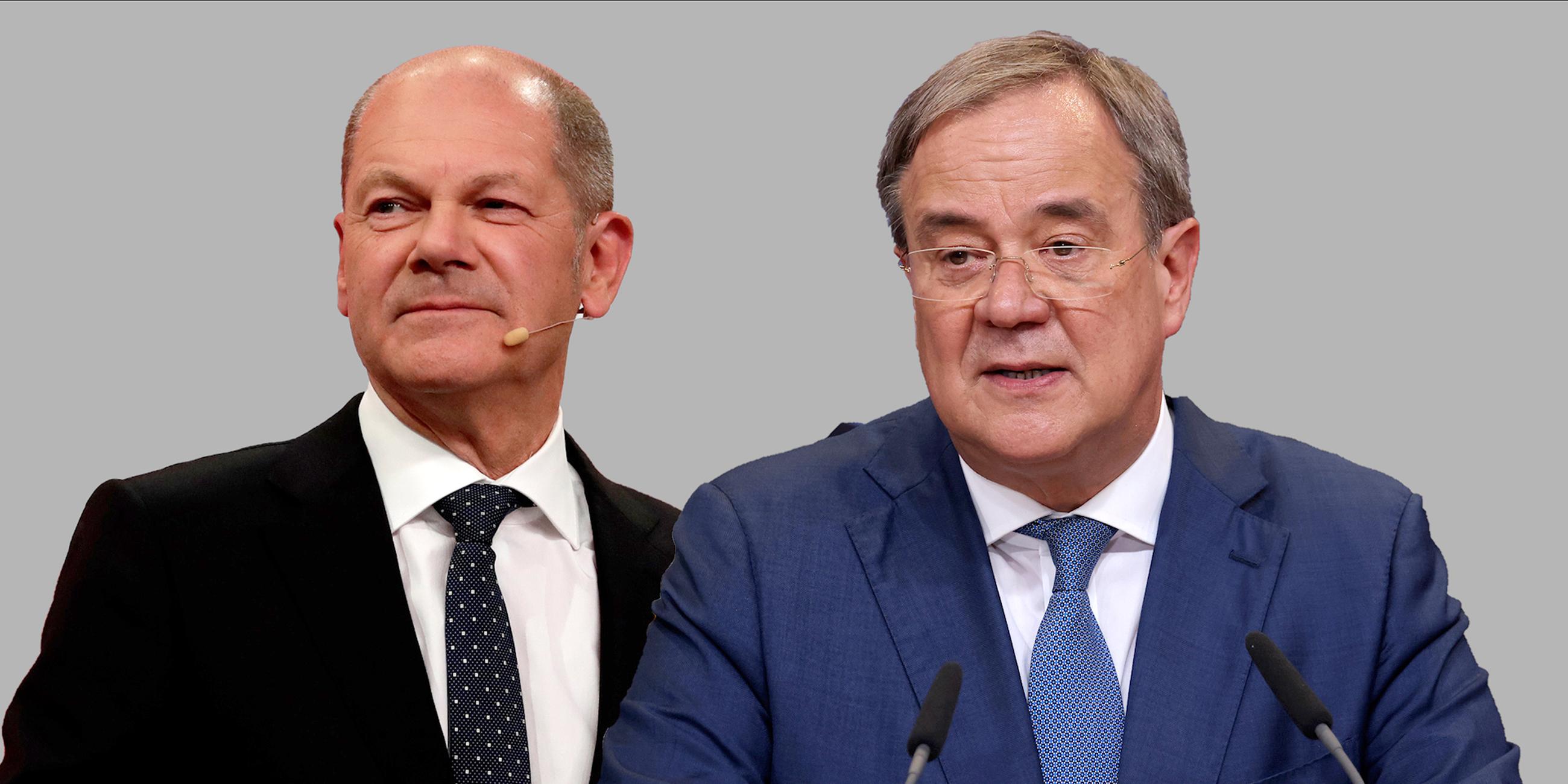 Olaf Scholz und Armin Laschet