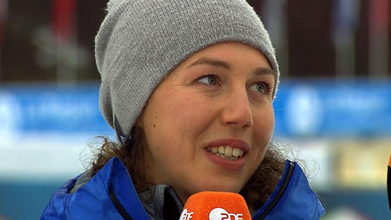 Laura Dahlmeier am 22.12.2019 in Le Grand-Bernond