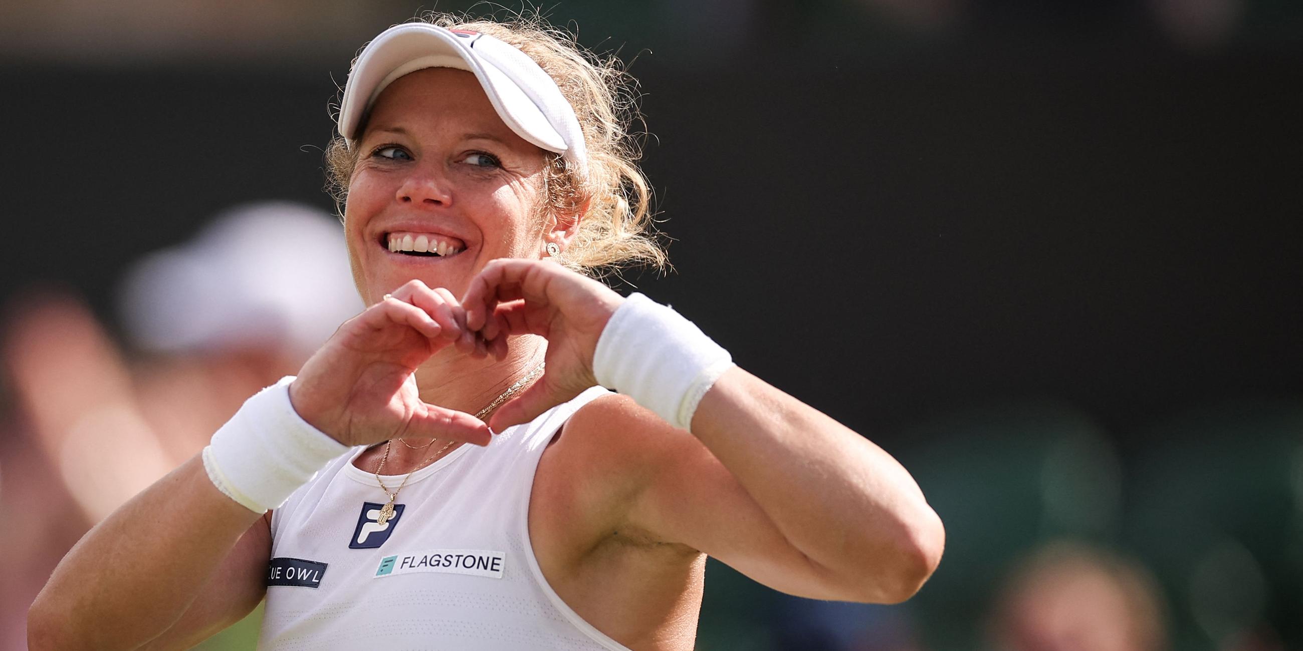 Deutschlands Laura Siegemund jubelt nach dem Sieg gegen Argentiniens Solana Sierra.