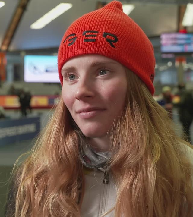 Die Eisschnellläuferin Lea-Sophie Scholz im ZDF-Interview