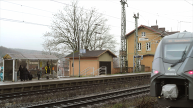 Schulweg mit Zugausfällen