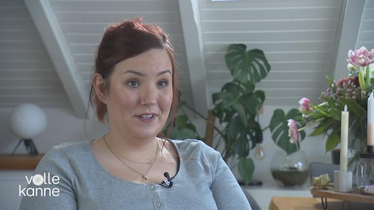 Christin heute, mit 29 bekam sie hochschwanger die Diagnose Brustkrebs.