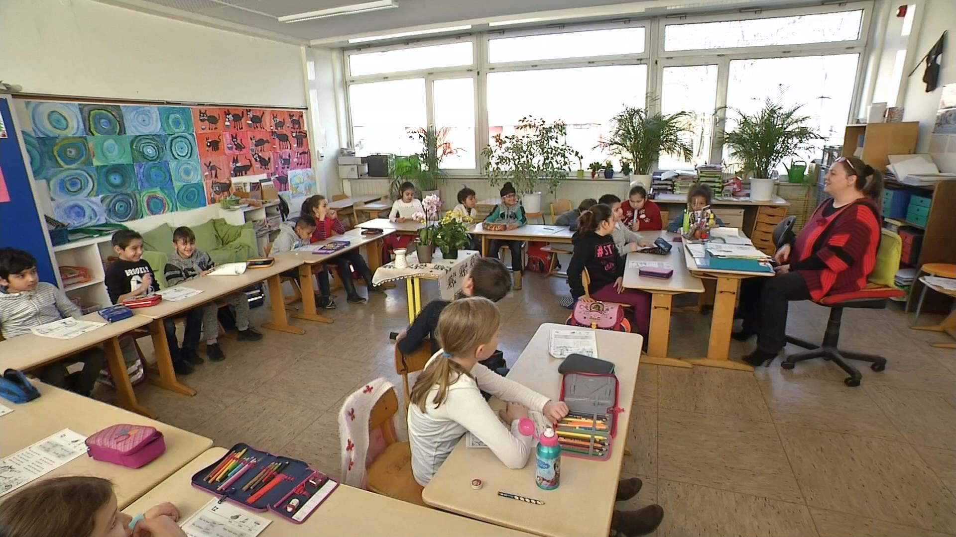 Unterricht in einer Grundschulklasse