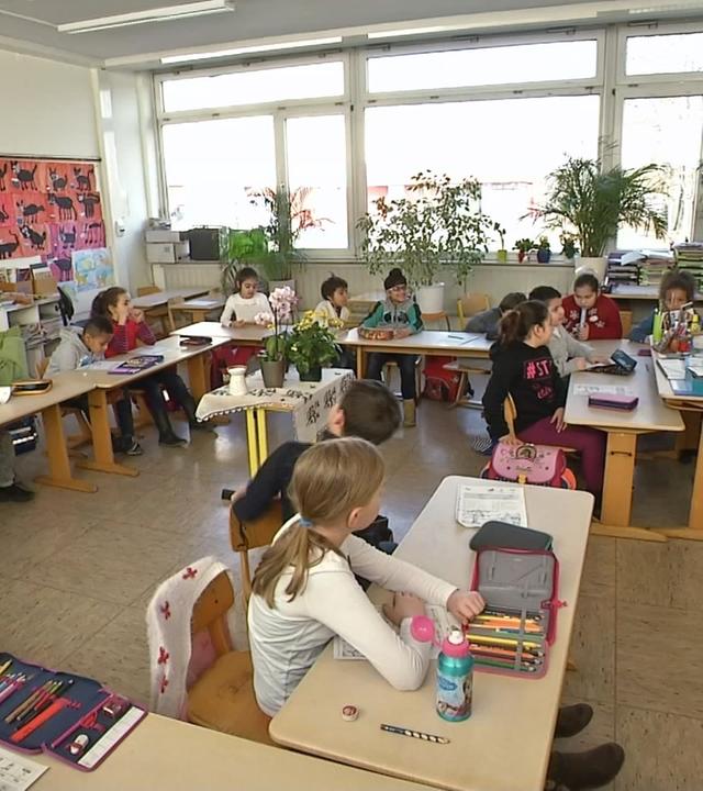 Unterricht in einer Grundschulklasse