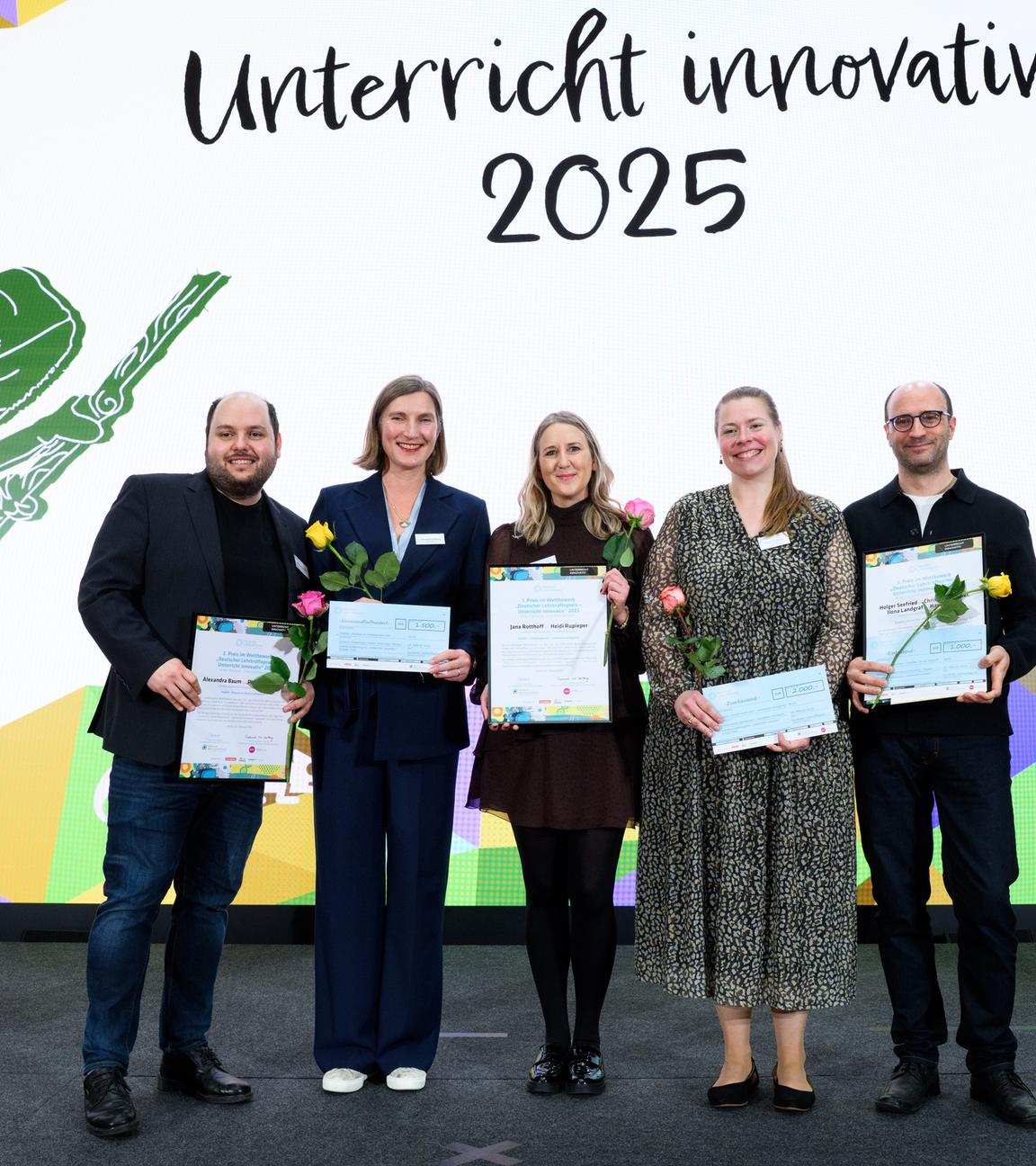Insgesamt fünf Lehrkräfte wurden für innovative Ideen ausgezeichnet.