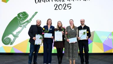 Insgesamt fünf Lehrkräfte wurden für innovative Ideen ausgezeichnet.