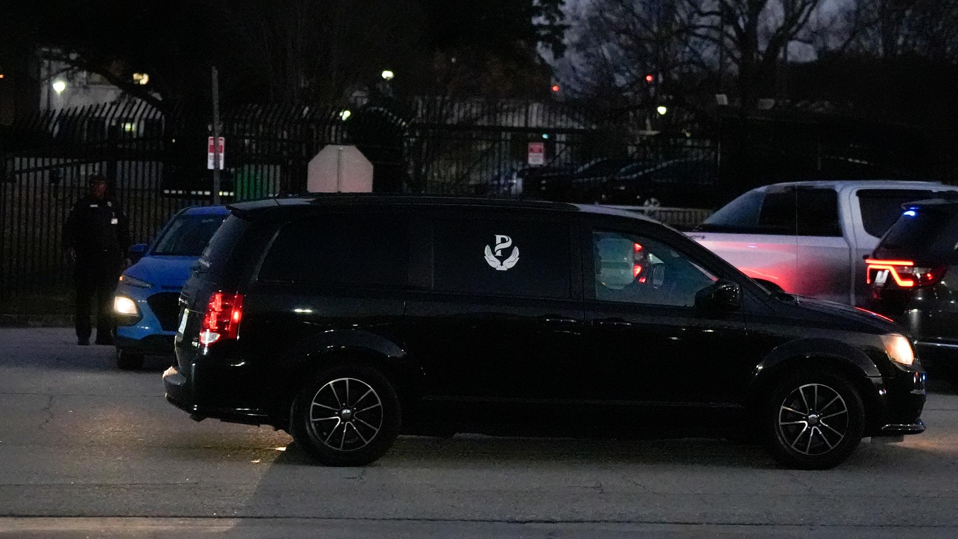 Ein Leichenwagen verlässt das Gefängnis in Columbia, South Carolina.