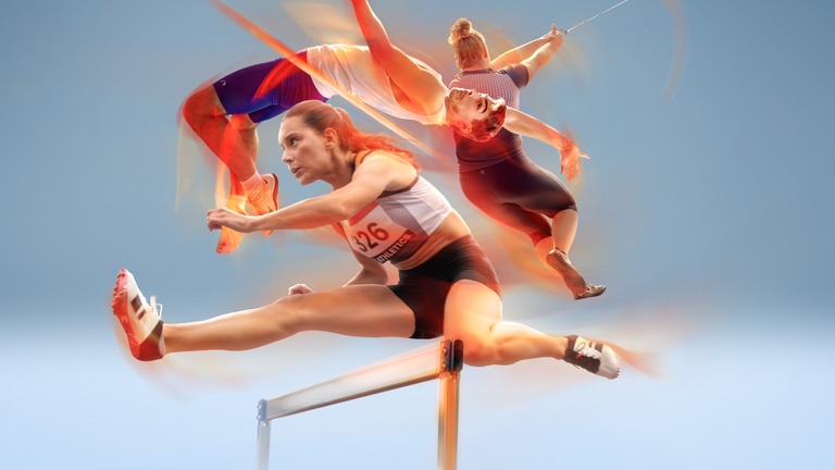 Leichtathletik-Collage