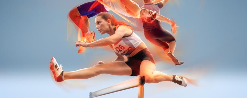 Leichtathletik-Collage