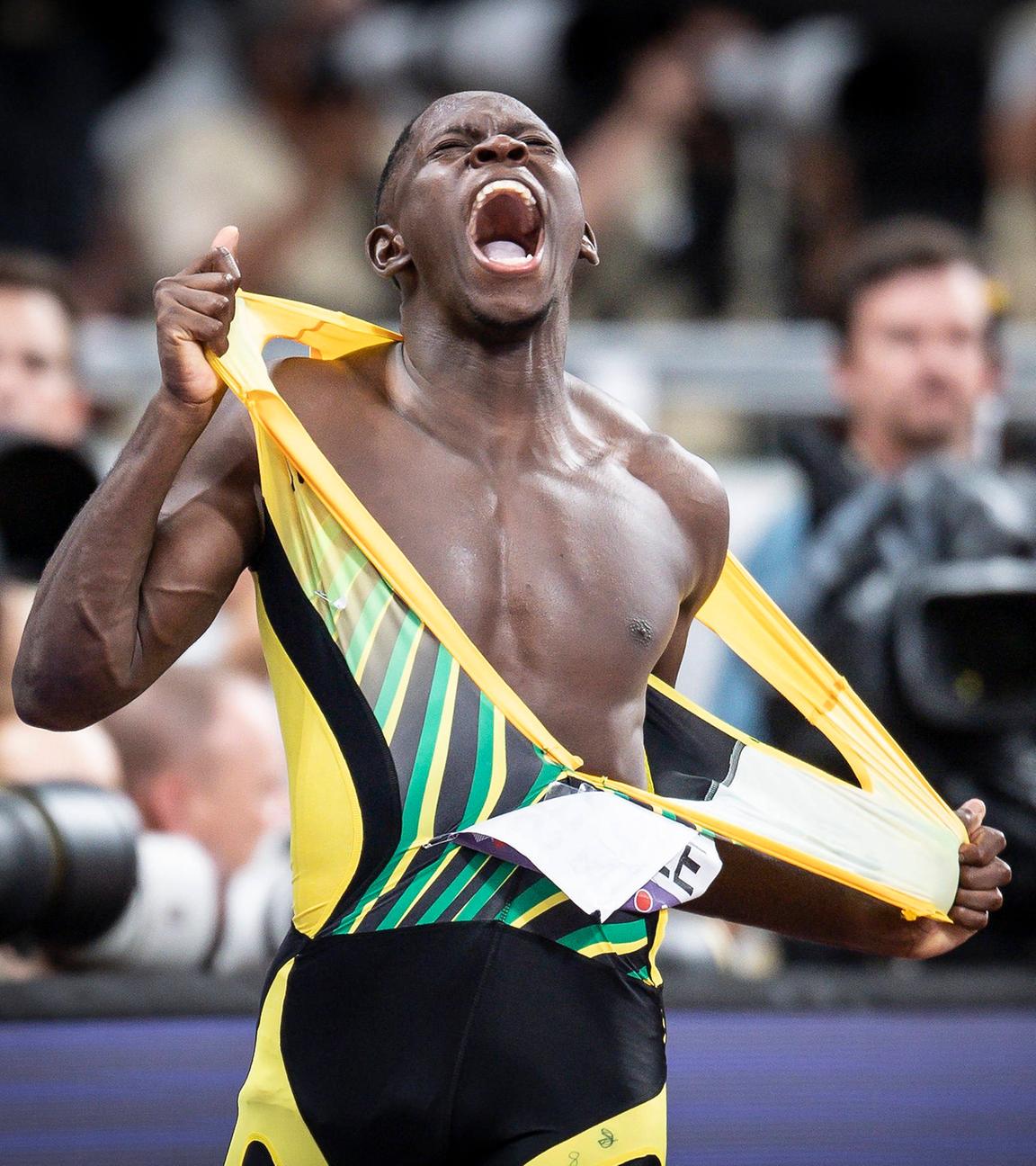 Oblique Seville aus Jamaika ist Weltmeister beim Sprint über 100 Meter.