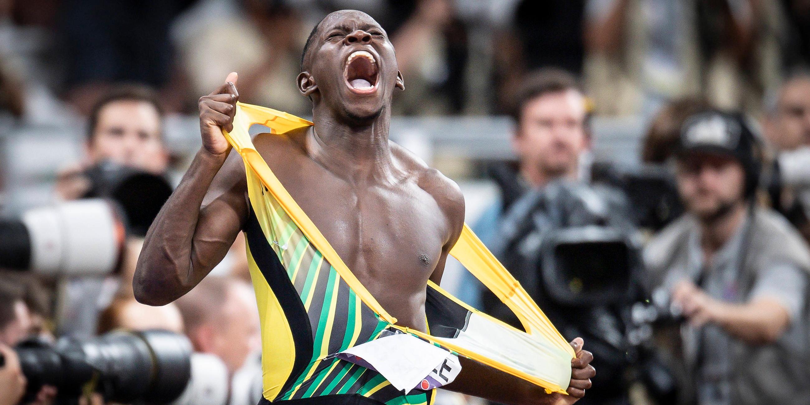 Oblique Seville aus Jamaika ist Weltmeister beim Sprint über 100 Meter.