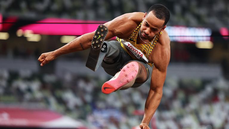Para-Weitspringer Leon Schäfer bei den Paralympics in Tokio
