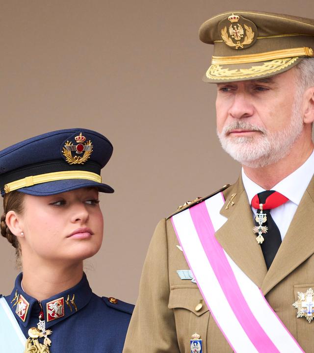 Erste Militärparade für Prinzessin Leonor