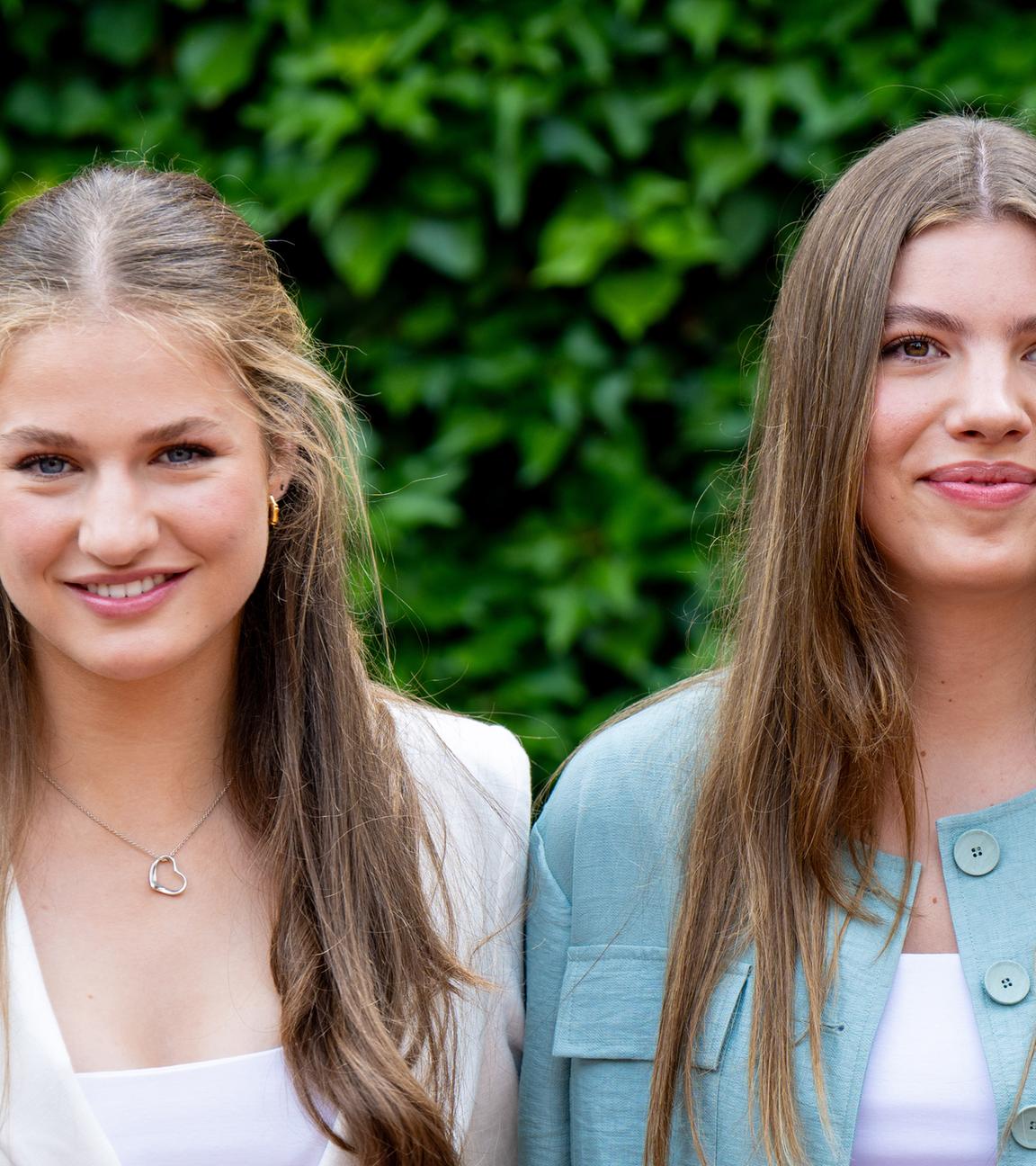 Leonor und Sofía besuchen Kunststiftung
