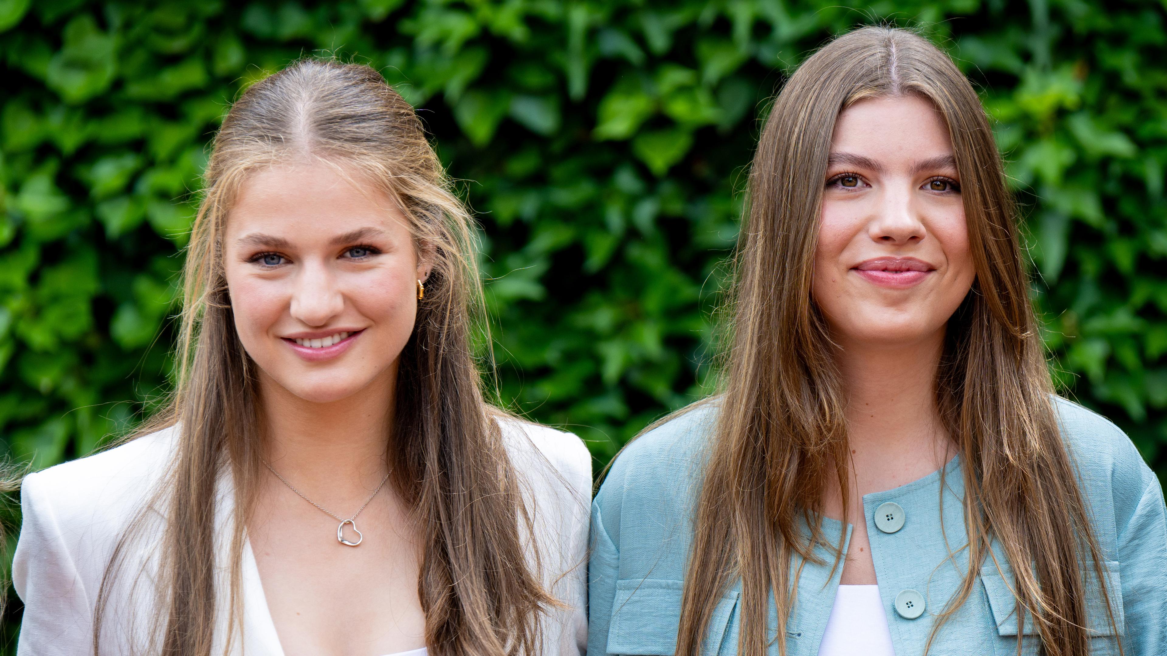 Leonor und Sofía besuchen Kunststiftung