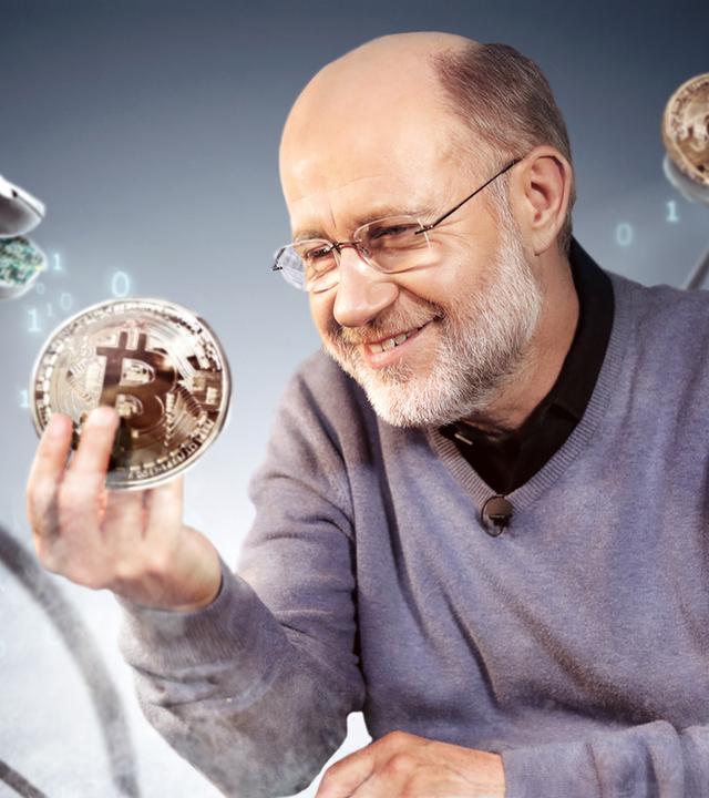 Harald Lesch mit Bitcoins