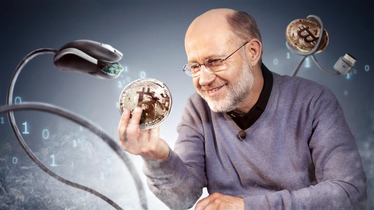 Harald Lesch mit Bitcoins