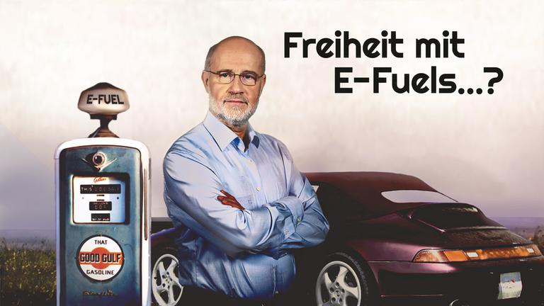 Grafik: Harald Lesch steht neben Zapfsäule