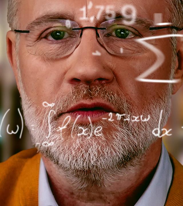 Harald Lesch hinter mathematischen Formeln
