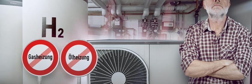 Grafik: Harald Lesch mit Schutzhelm im Heizungskeller