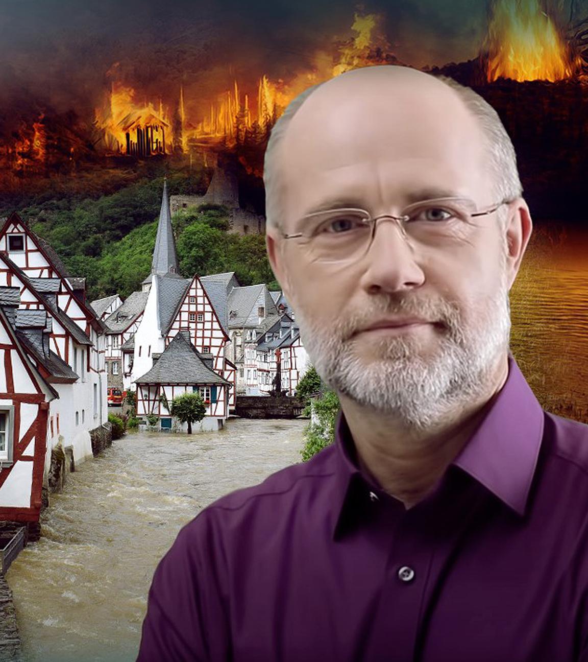 Grafik: Professor Harald Lesch vor Wetterkatastrophen