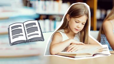 Mädchen beim Lesen 