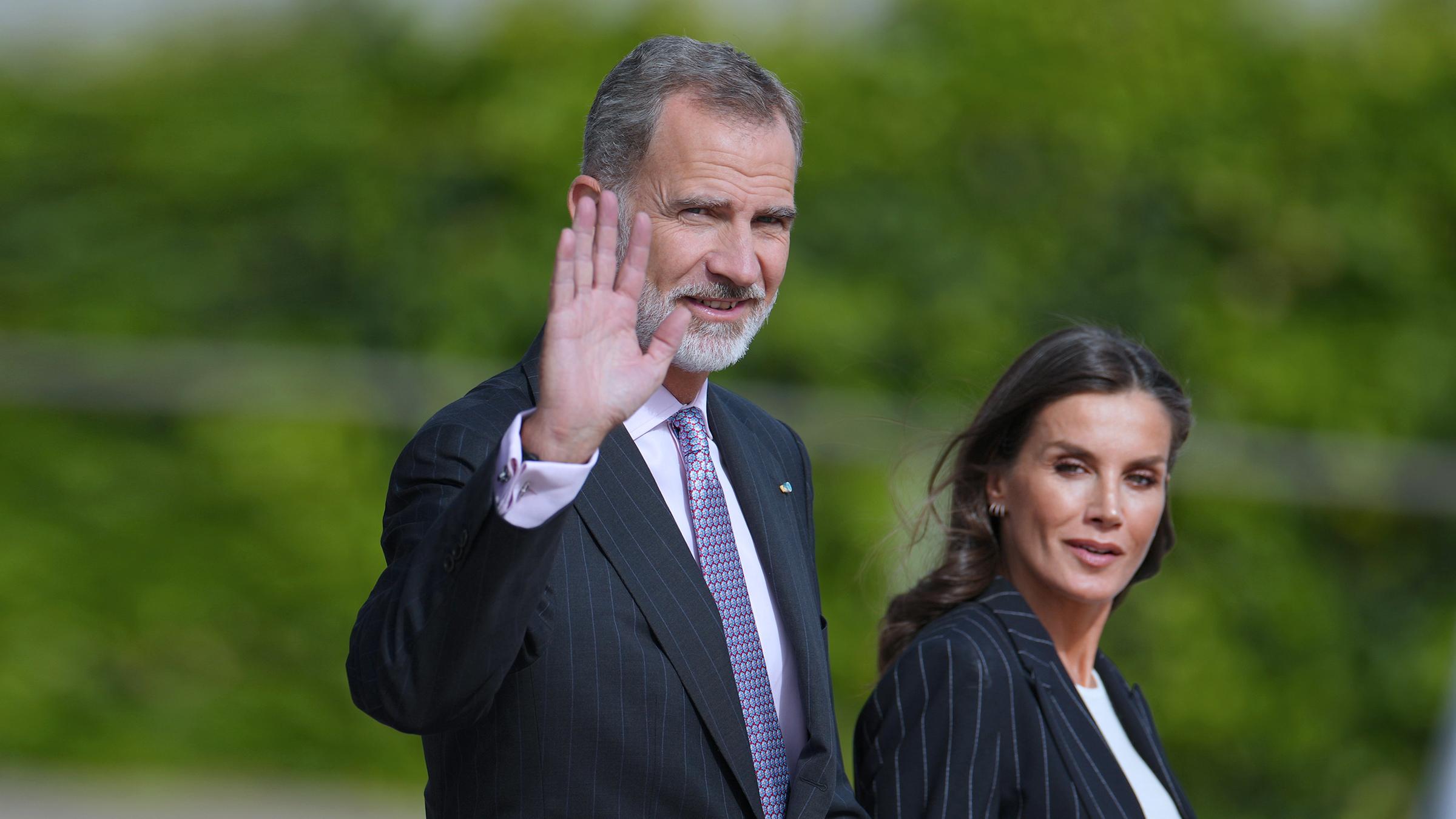 Königin Letizia von Spanien und König Felipe VI. in Madrid