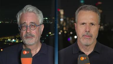 ZDF-Korrespondent Thomas Reichart in Tel Aviv und ZDF-Reporter Alexander Poel in Beirut.