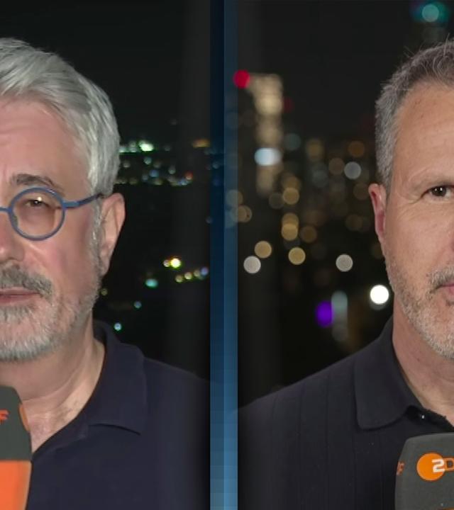 ZDF-Korrespondent Thomas Reichart in Tel Aviv und ZDF-Reporter Alexander Poel in Beirut.