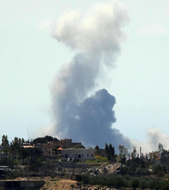 Israel greift Ziele im Libanon an: Rauchwolken im Süden des Landes