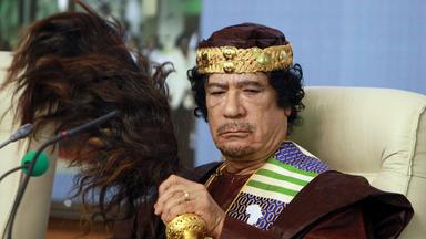 Ein Archivfoto des ehemaligen libyschen Machthabers Muammar al-Gaddafi, 2010.