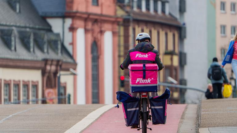 Lieferant des Lieferdienstes Flink