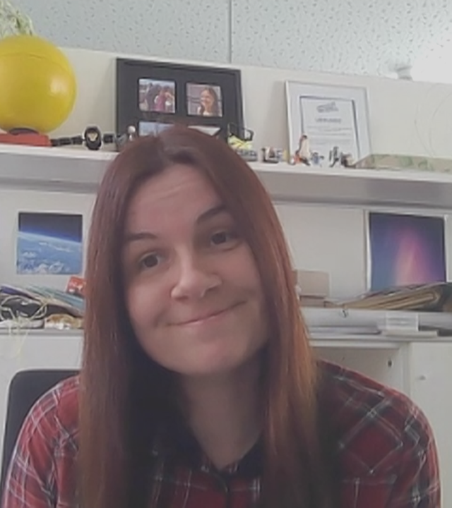 Ein Schaltgespräch mit der stellvertrenden Leiterin am Haus der Astronomie Heidelberg, Carolin Liefke.