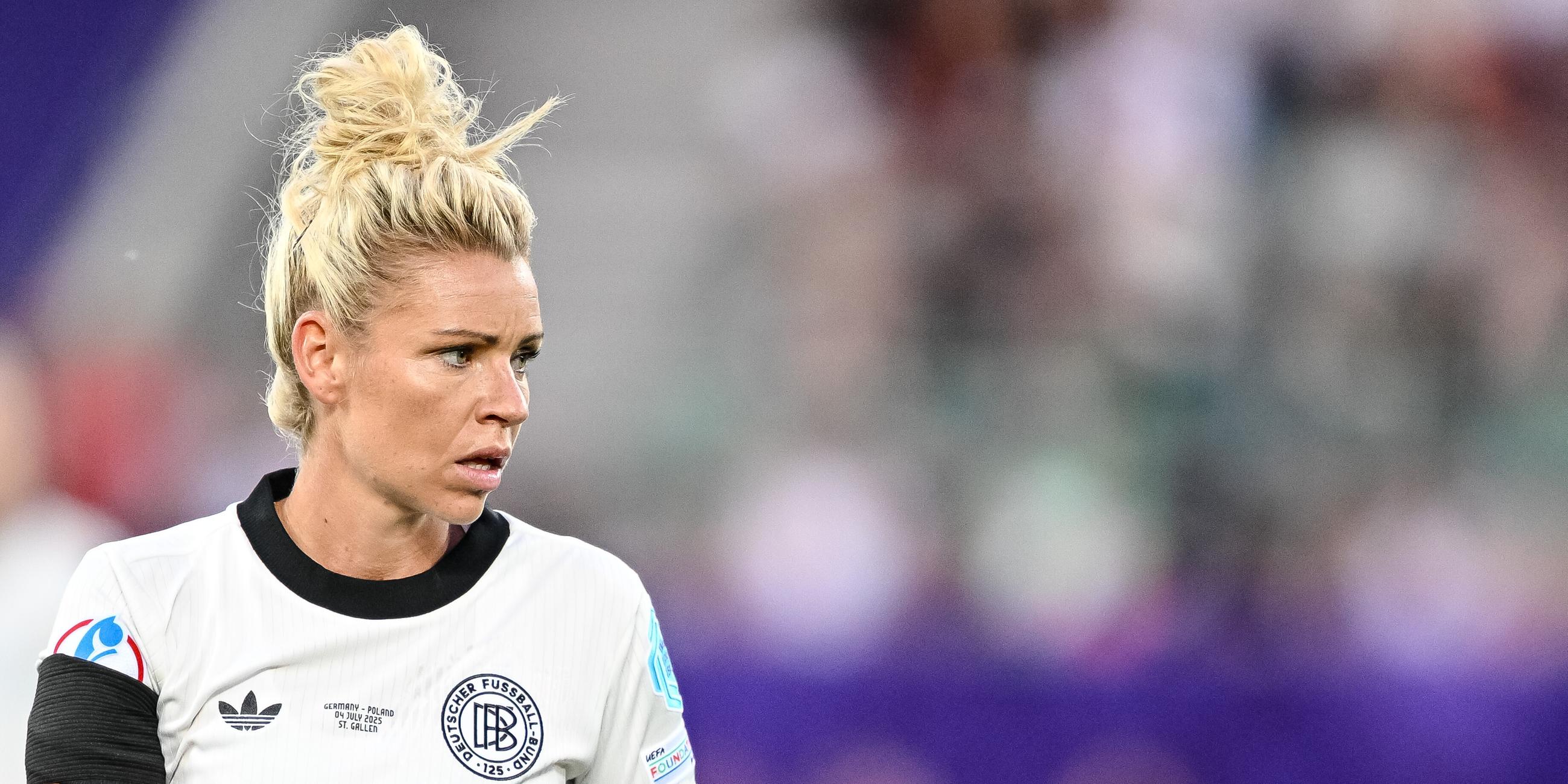 Deutschlands Linda Dallmann beim EM-Spiel gegen Polen in St. Gallen am 04.07.2025.