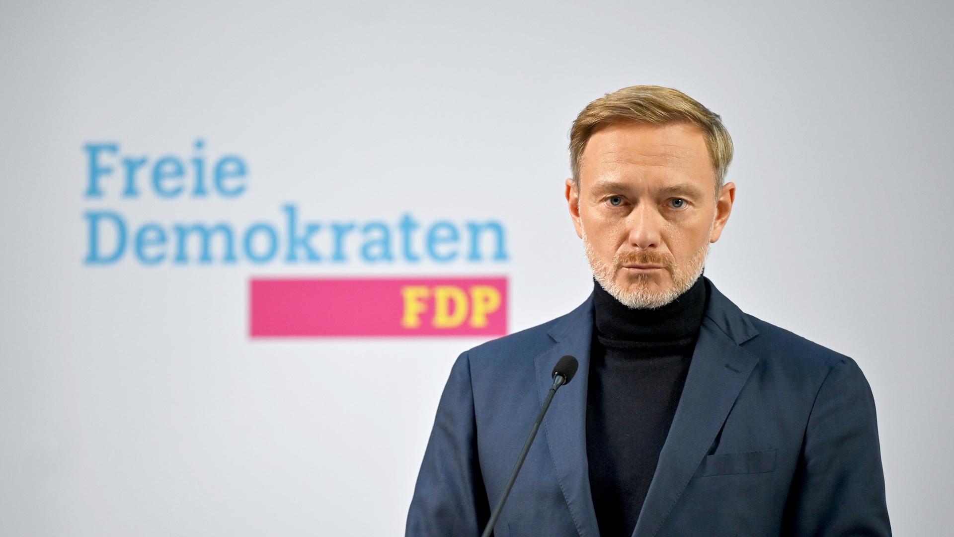 Berlin: Christian Lindner (FDP), Bundesfinanzminister und FDP-Bundesvorsitzender