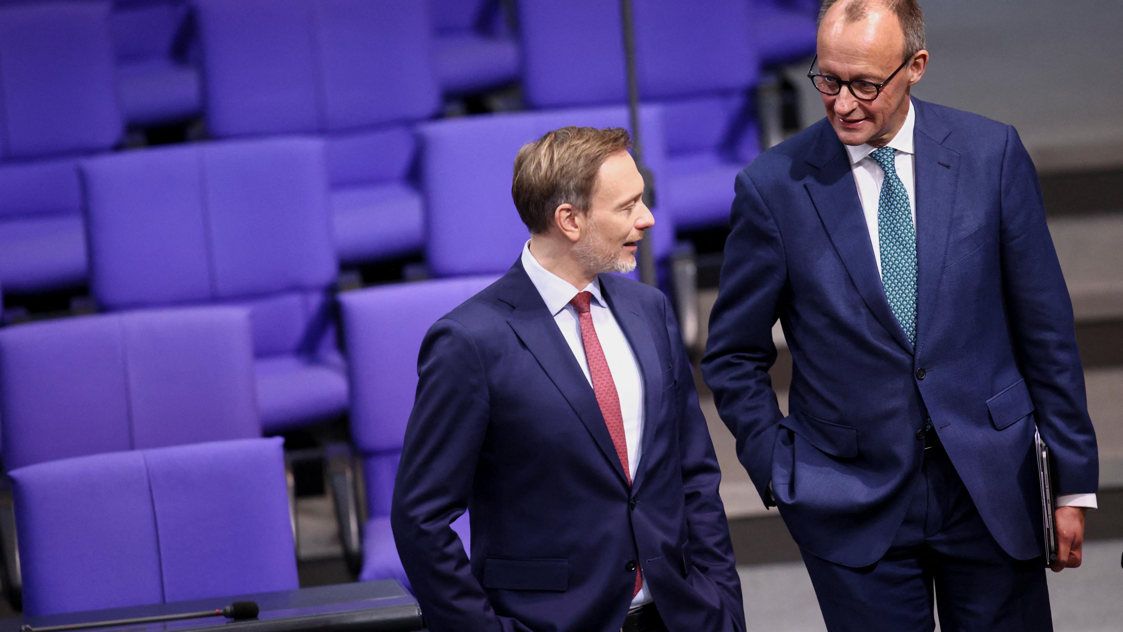 Christian Lindner und Friedrich Merz