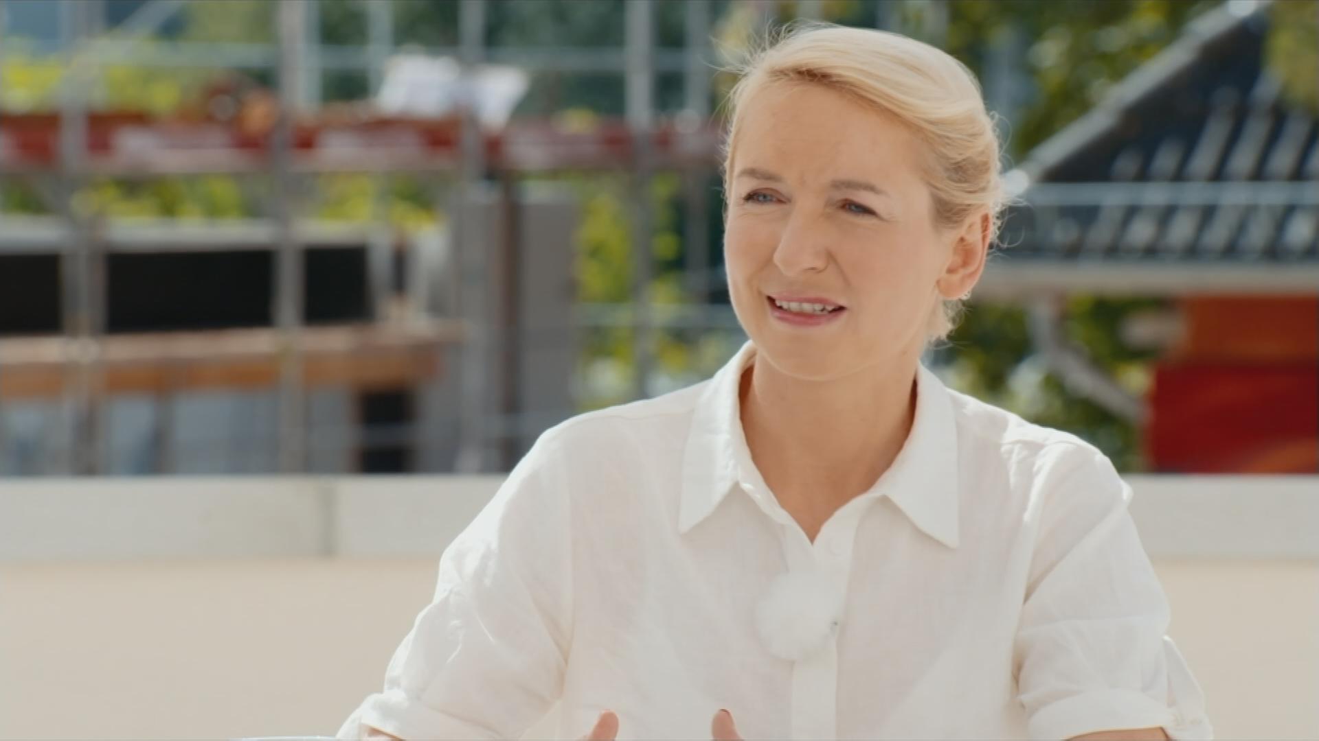 Linken Parteichefin Schwerdner