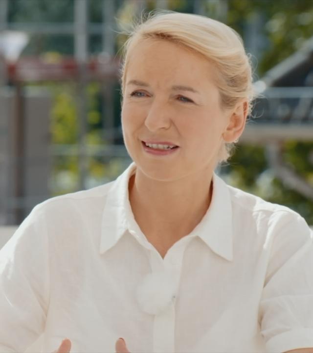 Linken Parteichefin Schwerdner