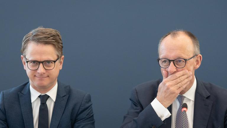 Generalsekretär Linnemann mit Kanzler Merz