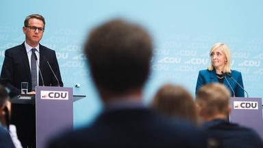 Carsten Linnemann und Nina Warken im Konrad Adenauer Haus in Berlin. (Archiv)