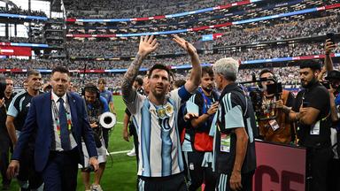 Lionel Messi nach dem Spiel