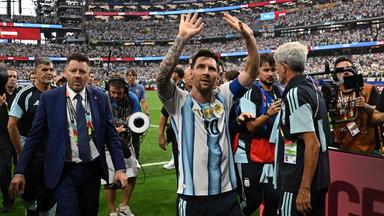 Lionel Messi nach dem Spiel
