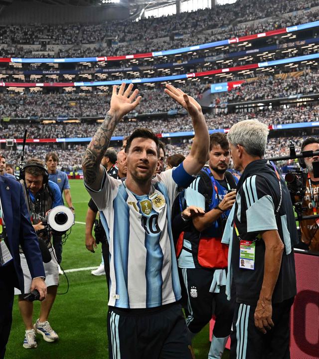 Lionel Messi nach dem Spiel
