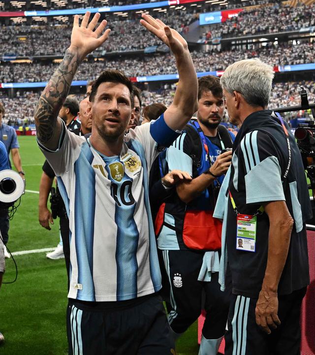Lionel Messi nach dem Spiel