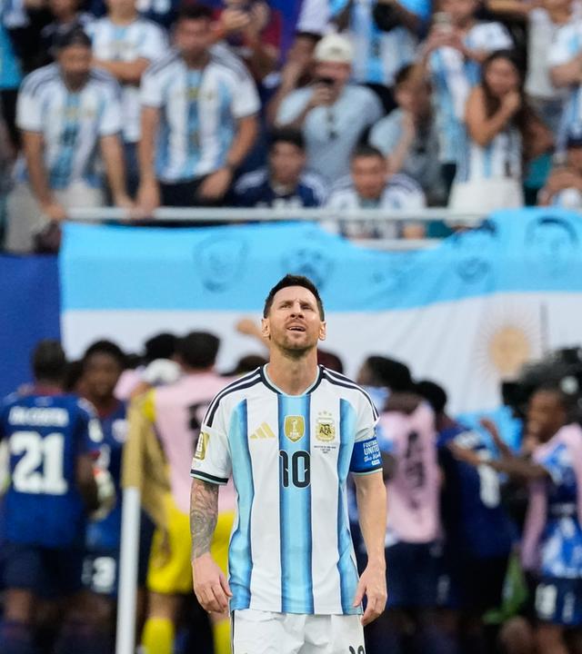 Lionel Messi frustriert im Spiel gegen Kap Verde
