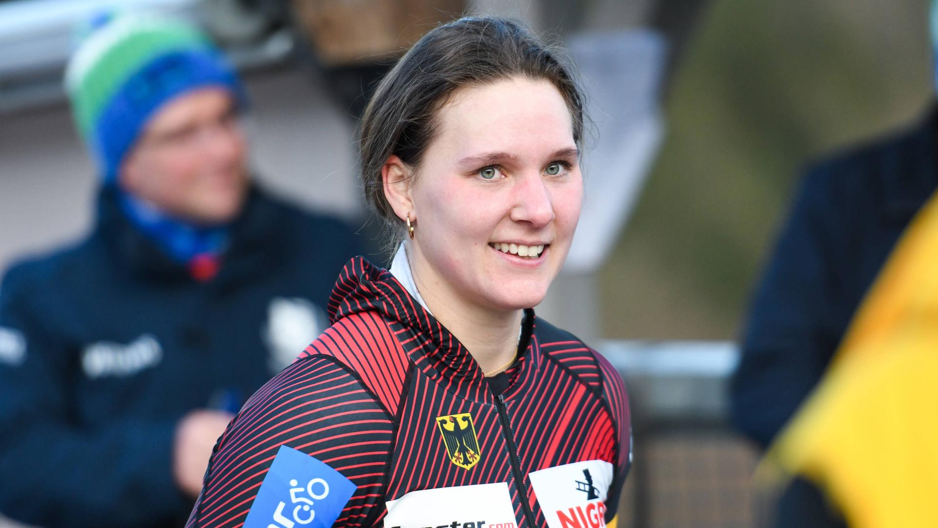 Die Bobfahrerin Lisa Buckwitz bei den Bob & Skeleton Weltmeisterschaften.