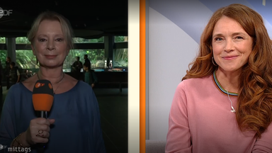 Stefanie Hayn, Reporterin, im neueröffneten Berliner Aquarium und Mirjam Meinhardt.